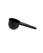 black plastic scoop for protein powders